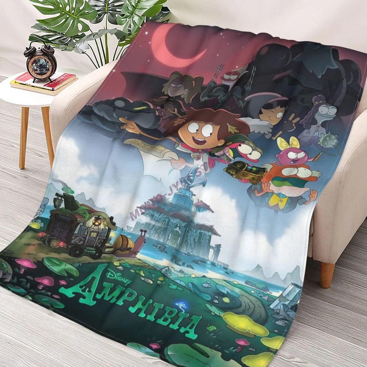 

Amphibia Season 2 Throw Blanket Sherpa Blanket cover Bedding soft Blankets