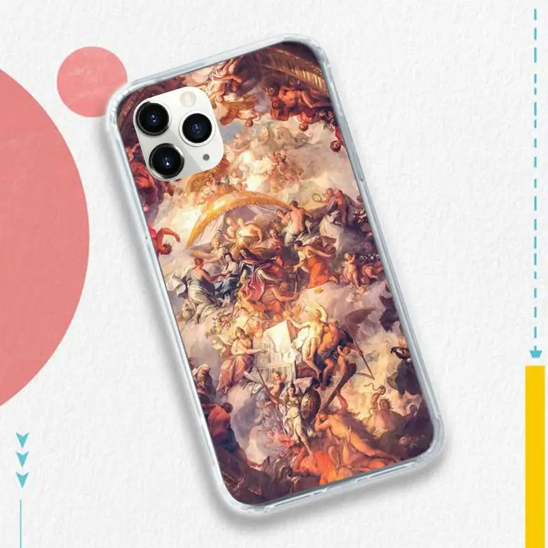 

Renaissance art Painting Customer Phone Case for iPhone 11 12 pro XS MAX 8 7 6 6S Plus X 5S SE 2020 XR