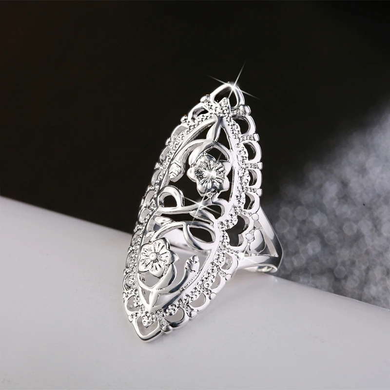 Роскошные темперамент вырез дизайн кольца для женщин Свадебные обручальные