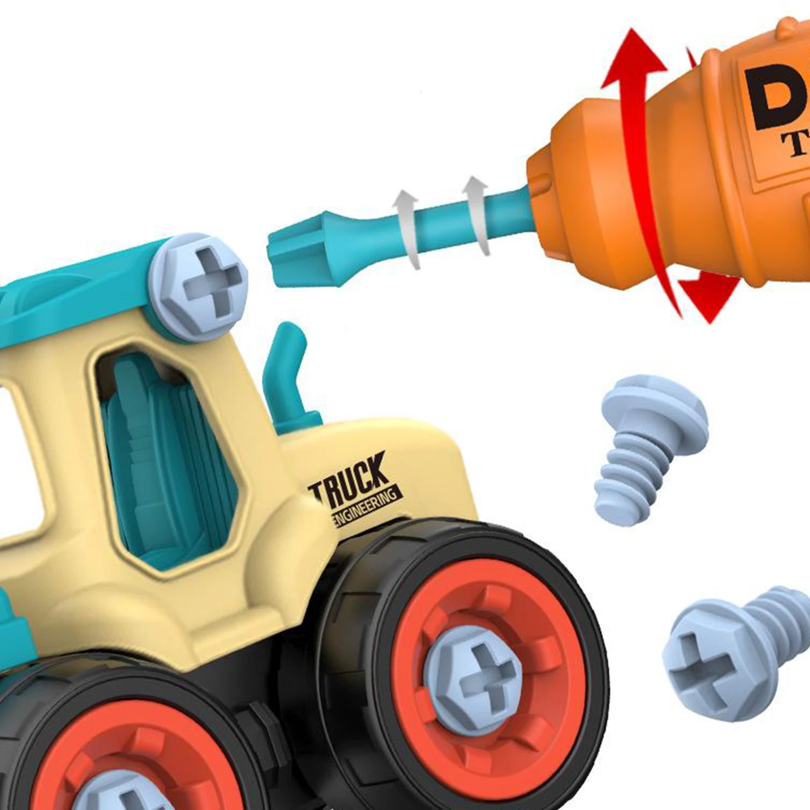 

Creative Nut Disassembly Engineering Truck Education Toys Car Model for Boy