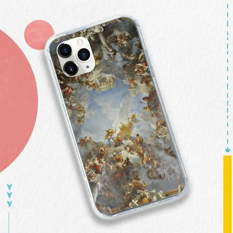 

Art Renaissance angels shell Phone Case Transparent soft For iphone 5 5s 5c se 6 6s 7 8 11 12 plus mini x xs xr pro max