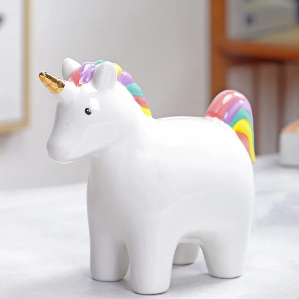 

1Pc Creative Money Pot Decorative Desktop Saving Jar Cartoon Money Pot