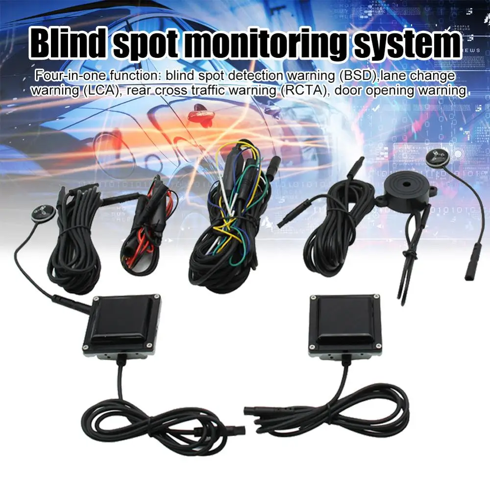 

Car Blind Spot Detection Sensor Safety Alert System Universal Warning Long Distance M8617