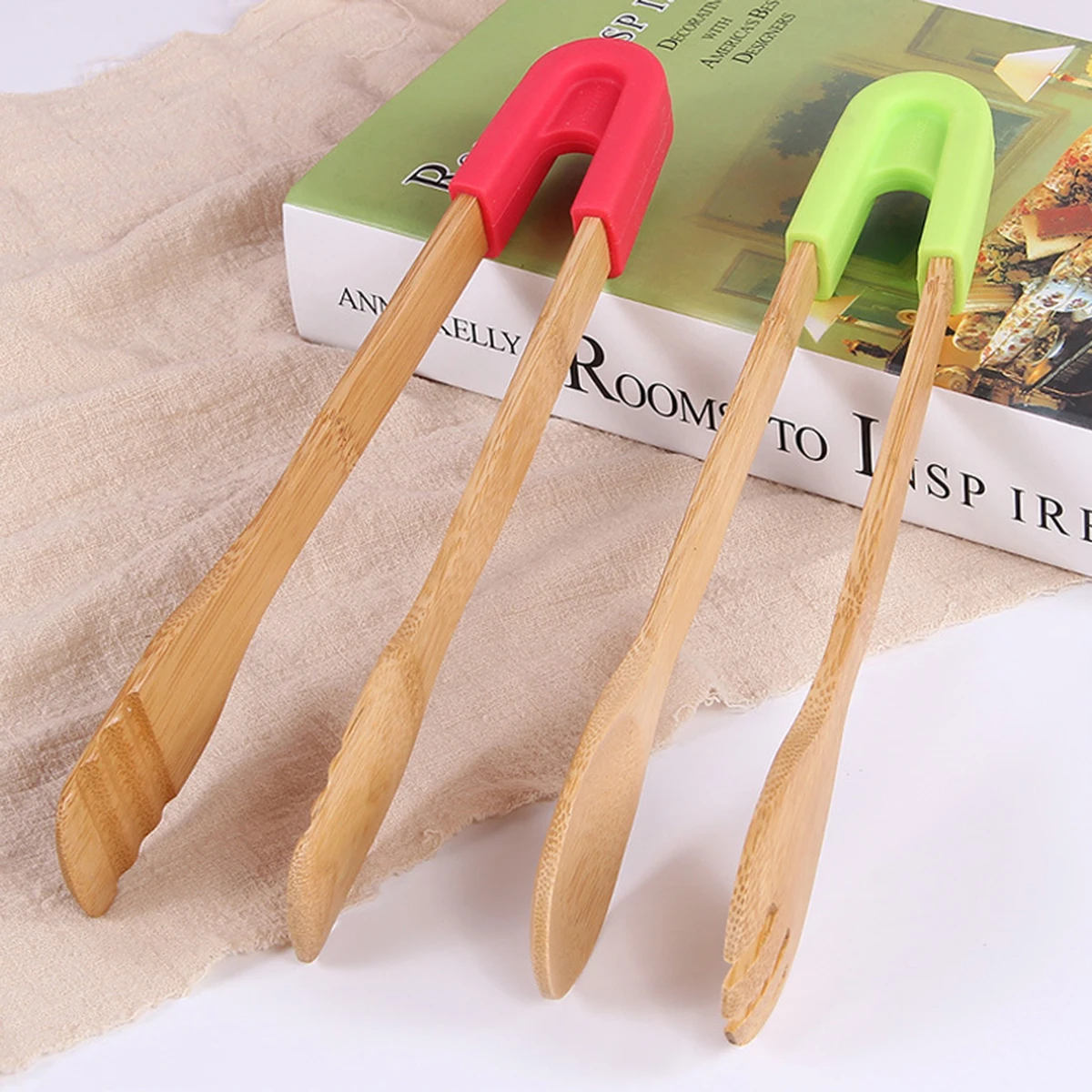 Бамбуковые хлебные кухонные щипцы Пищевые Инструменты для барбекю деревянный