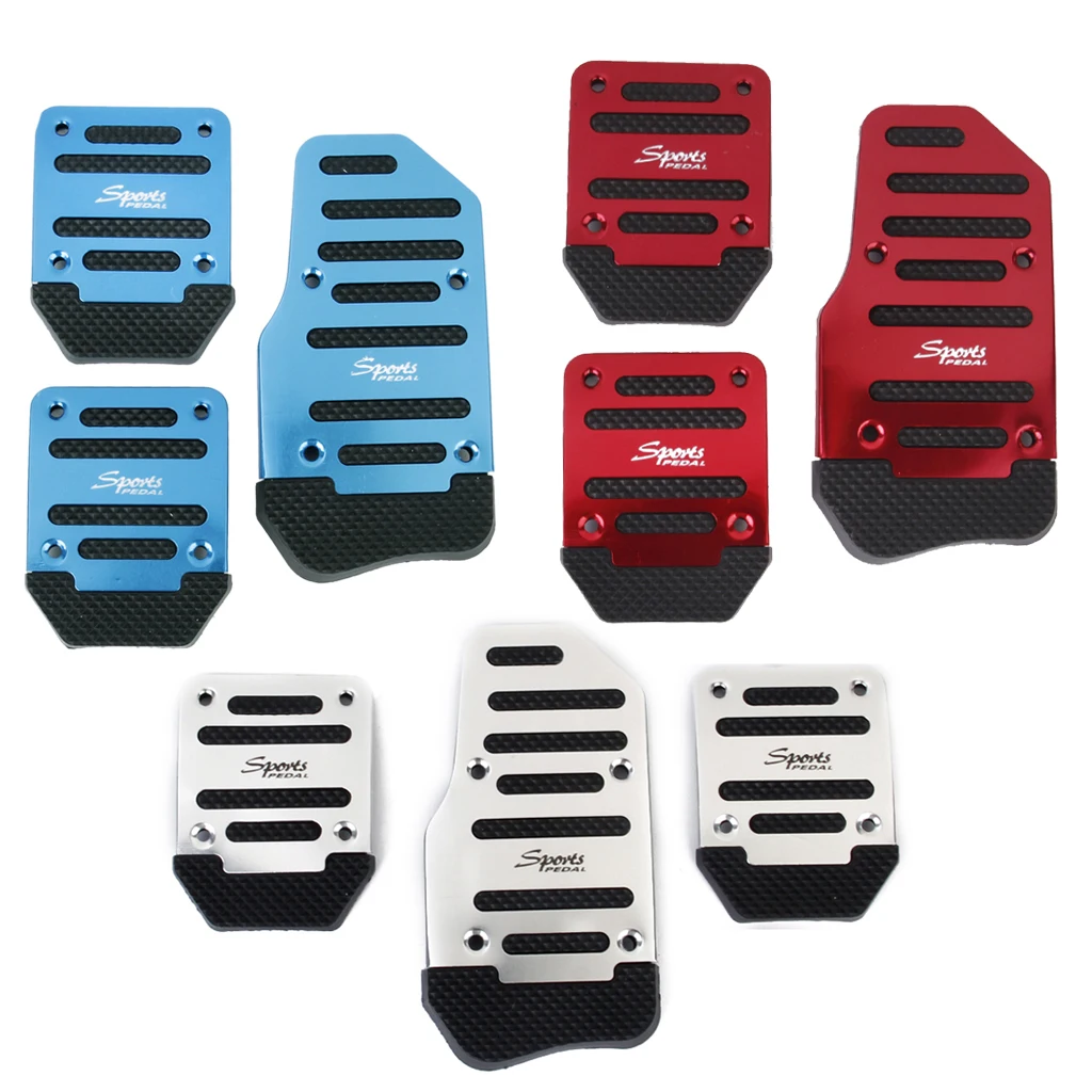 

Universal Non-Slip Foot Pedals Pad Covers 3pcs Set For Manual Car Racing