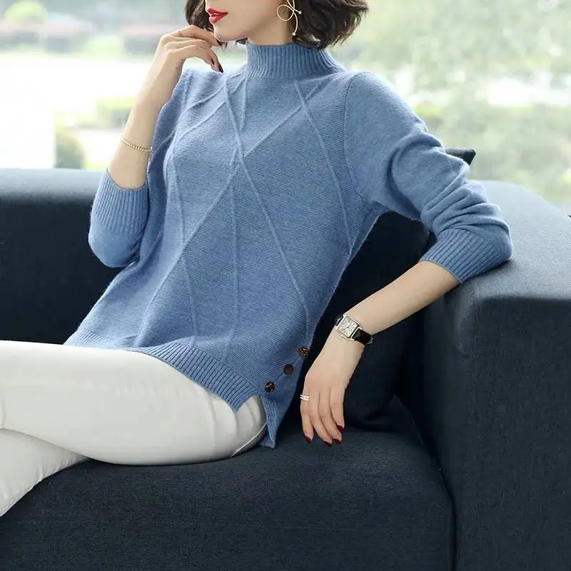 

jumpers ladies Fashion Korean Autumn Winter Women Pullover Sweater Quality Knitted Top Warm Female Sweater Casual long sleeve