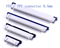 460pcs ffc fpc connector 0 5mm kits each size 20pcs 4pin 5 6 7 8 10 12 14 to 60p drawer type ribbon flat connector top contact