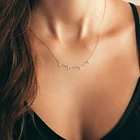 Ожерелье ручной работы с именем и инициалом из нержавеющей стали, индивидуальное ювелирное изделие, цепочки букв чокер 6 мм для женщин, девушек, хороший подарок для мамы