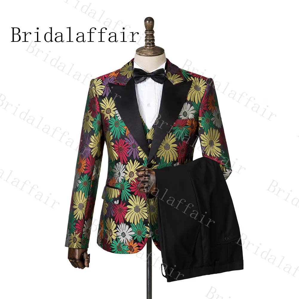 as image color-14 Bridalaffair блестящие озерно-голубой Для мужчин костюмы комплект из 3 предметов осень банкет серии жениха мужской мундир для свадьбы Для мужчин вечерние костюмы заостренный лацкан - Цвет: as image color-14