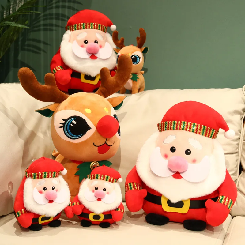 

Santa Claus Plush Toy Santa Elk Toy Plush Snowman Christmas Decor Christmas Kids Gift Christmas Decoration Dolls Kids Toys