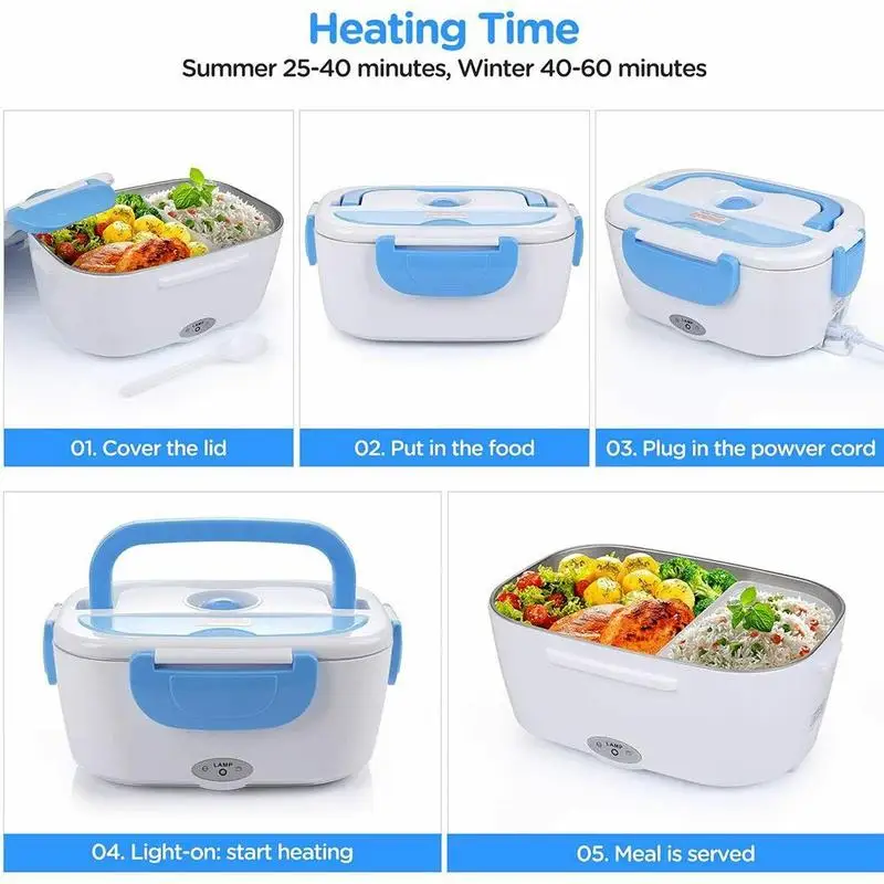 

Multifunctional car electric lunch box thermal insulation box child double-layer household student and lunch box heating lu P5A1