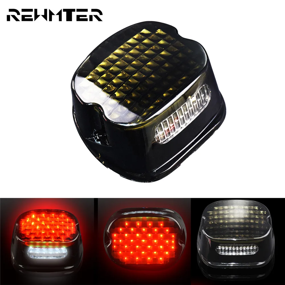 Светодиодный задний фонарь для мотоцикла красный дым Harley Dyna Softail Touring Sportster 883 1200