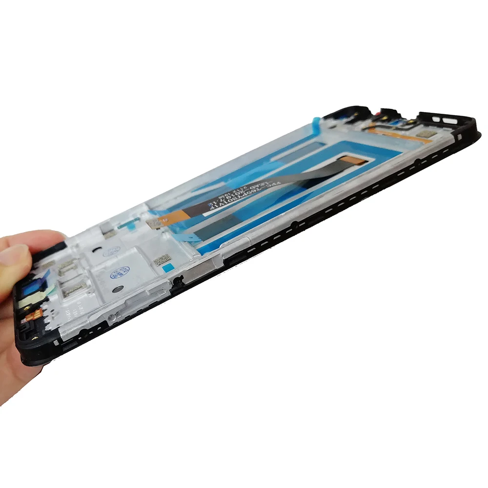 Pantalla LCD con marco para m&oacute;vil, montaje de digitalizador con Panel t&aacute;ctil para LG K50S, LMX540HM, LM-X540, LM-X540BMW, MX540BMW-2