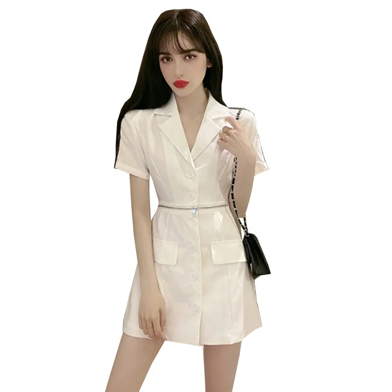 Элегантное пикантное платье на молнии с полосками талии | Женская одежда