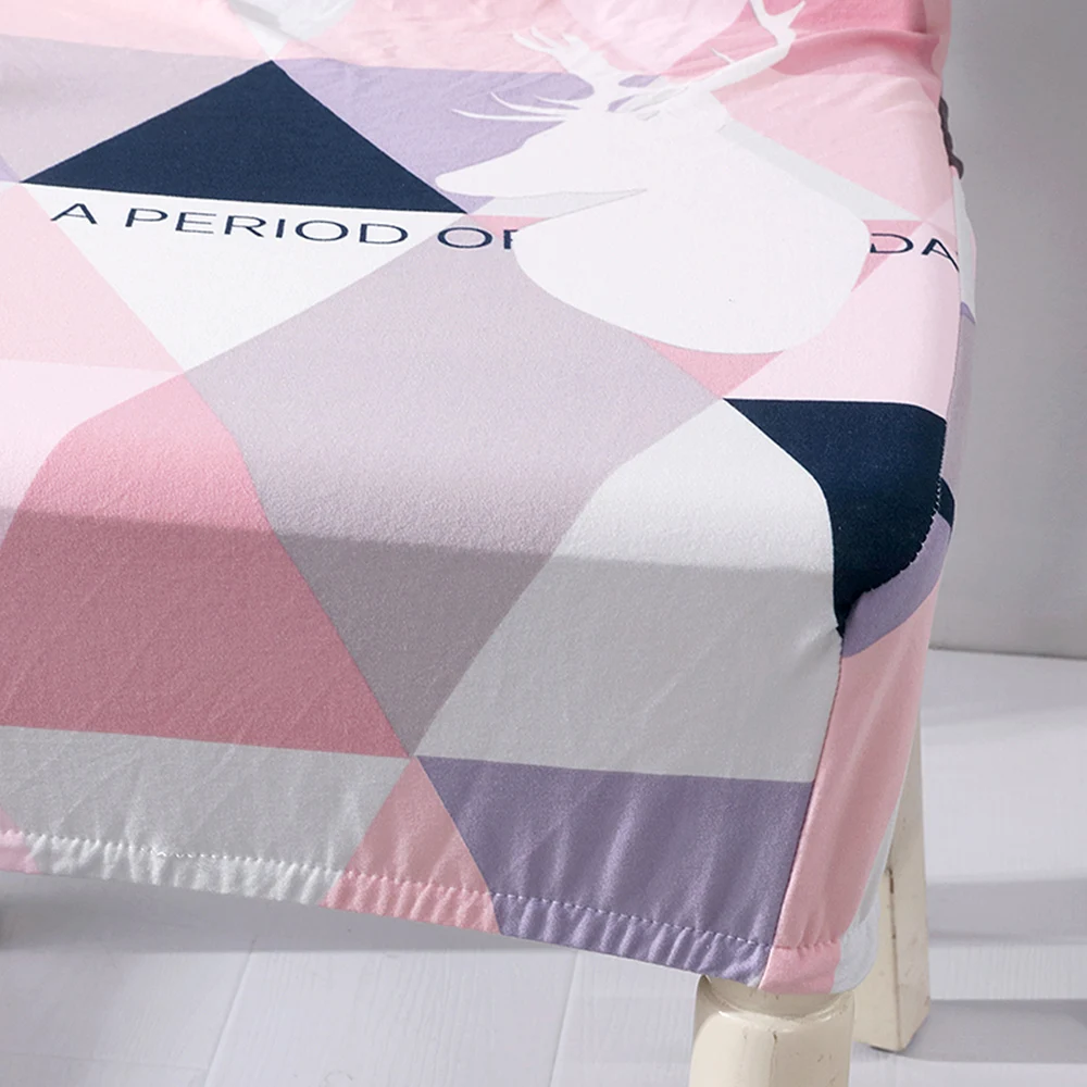 Напечатанный Чехол для обеденного стула мягкий молочный Шелковый протектор