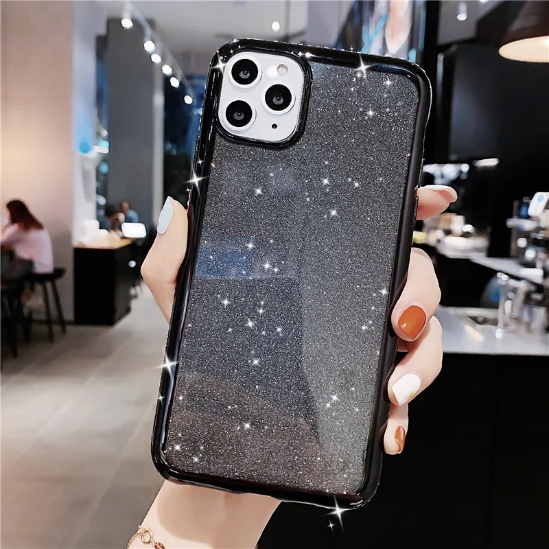 Силиконовый Блестящий ТПУ силикагель мягкий чехол для телефона SamSung Galaxy S8 S9 S10E plus