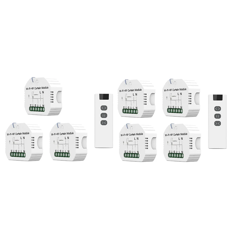 

Wifi RF433 Blind Curtain Switch Tuya With Remote For Electric Roller Shutter Sunscreen Google Home Alexa Smart Home