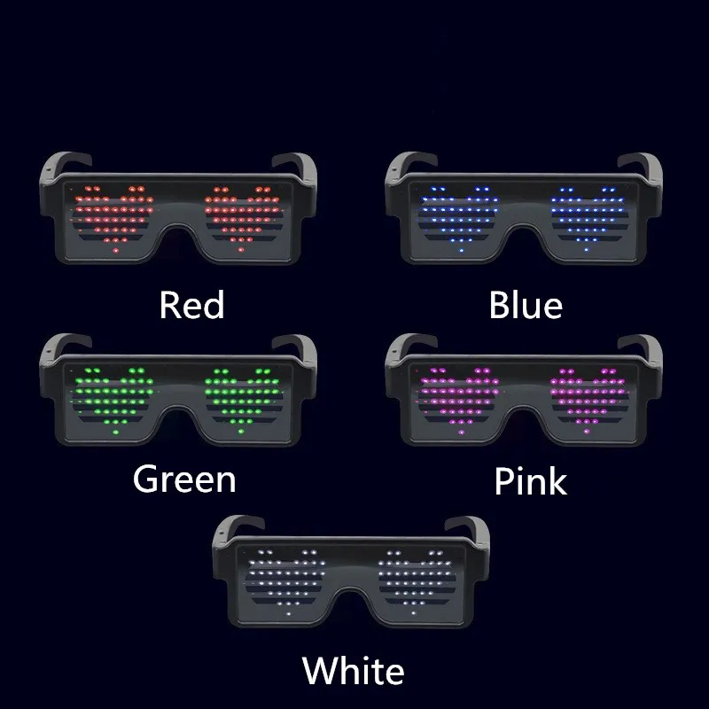

Stage party performance props Luminous glasses LED light-emitting dynamic glasses Party birthday gift props Disco