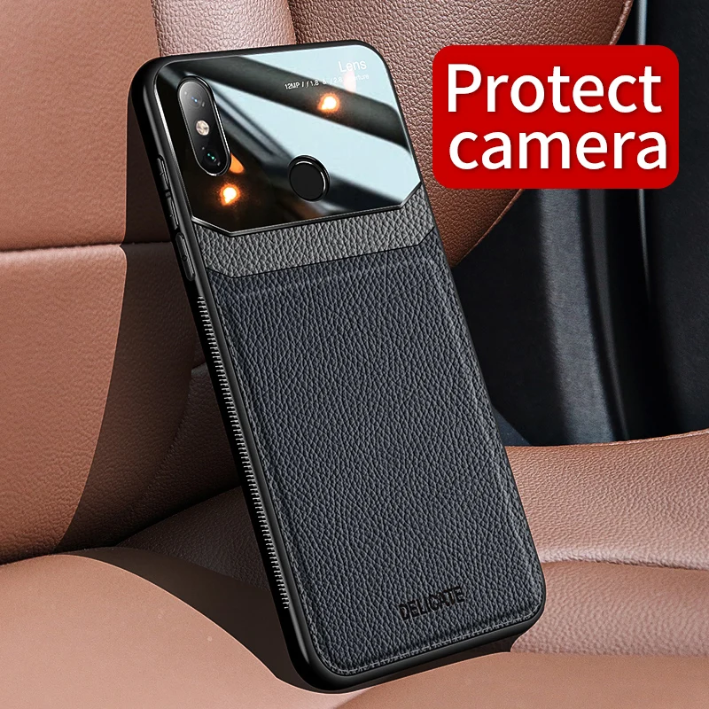 I coque чехол для Xiaomi mi Max 3 2 Max3 Max2 на кожаном стекле ror Силиконовый противоударный