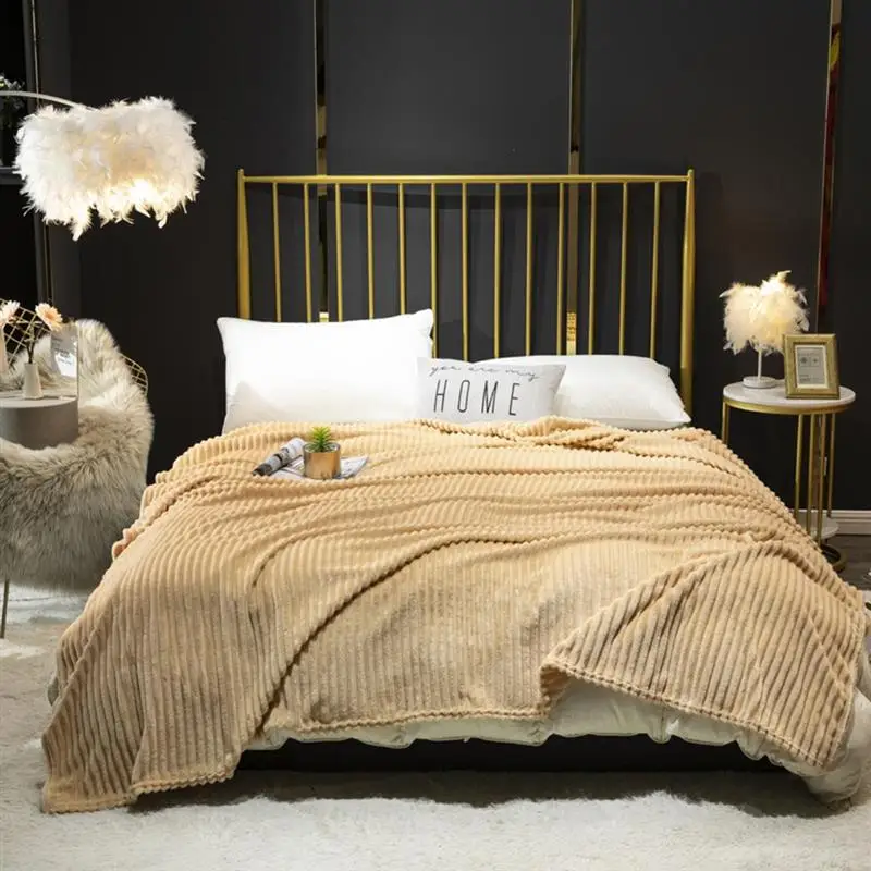 

Throw Blanket for Sofa Soft Coral Fleece Blanket for Living Room Lightweight Microfiber Throw Blanket for All Seasons