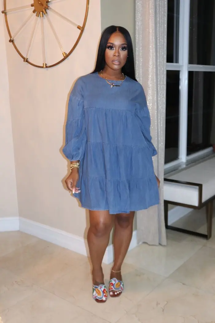 

New Product 2020 Vintage Casual Dress For Woman O Neck Long Sleeve Pleated Oversize Fashion Casual Outfits Streetwear