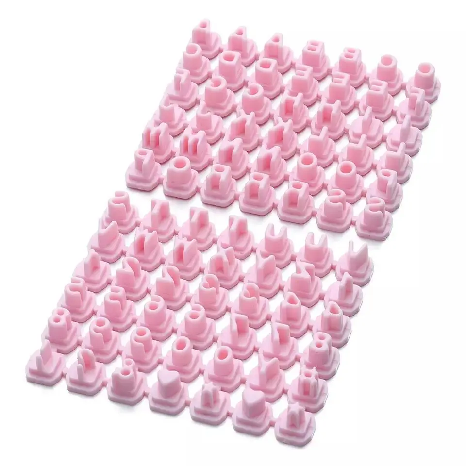 Пластиковые алфавитные цифры 84 шт. символы для печенья ножи тортов штамп сделай