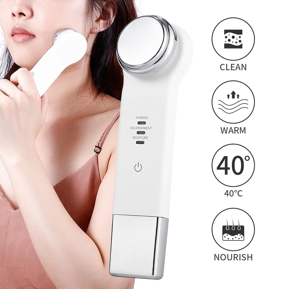 Теплое горячее портативное ионное вибрационное устройство Usb фотонная терапия