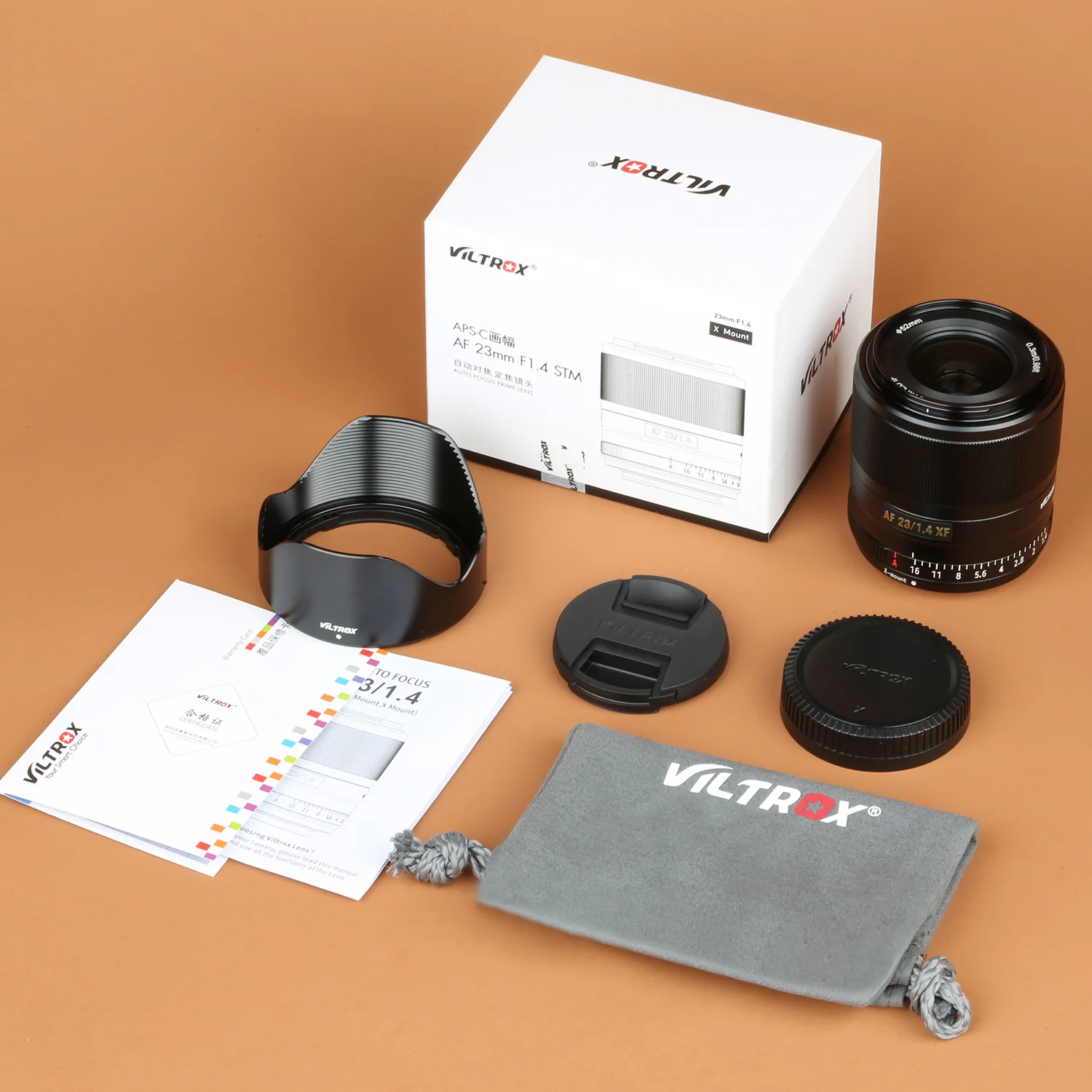 Компактный объектив VILTROX 23 мм F1.4 с автофокусом и фиксированным фокусом для камеры