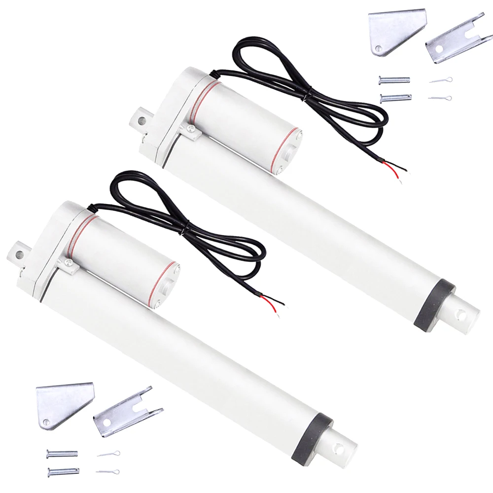 Набор из 2 линейных приводов 250 мм 10 дюймов 100 фунтов кг 14 мм/секций электрический