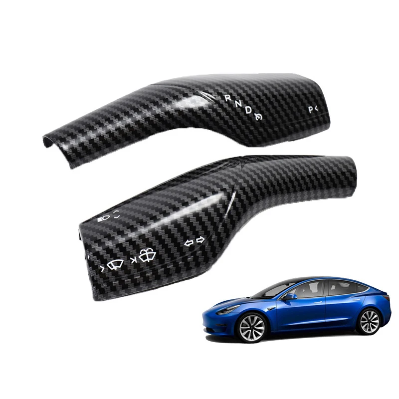 

Suitable for TeslaModel 3/Y interior steering wheel steering rod carbon fiber pocket patch modification accessories