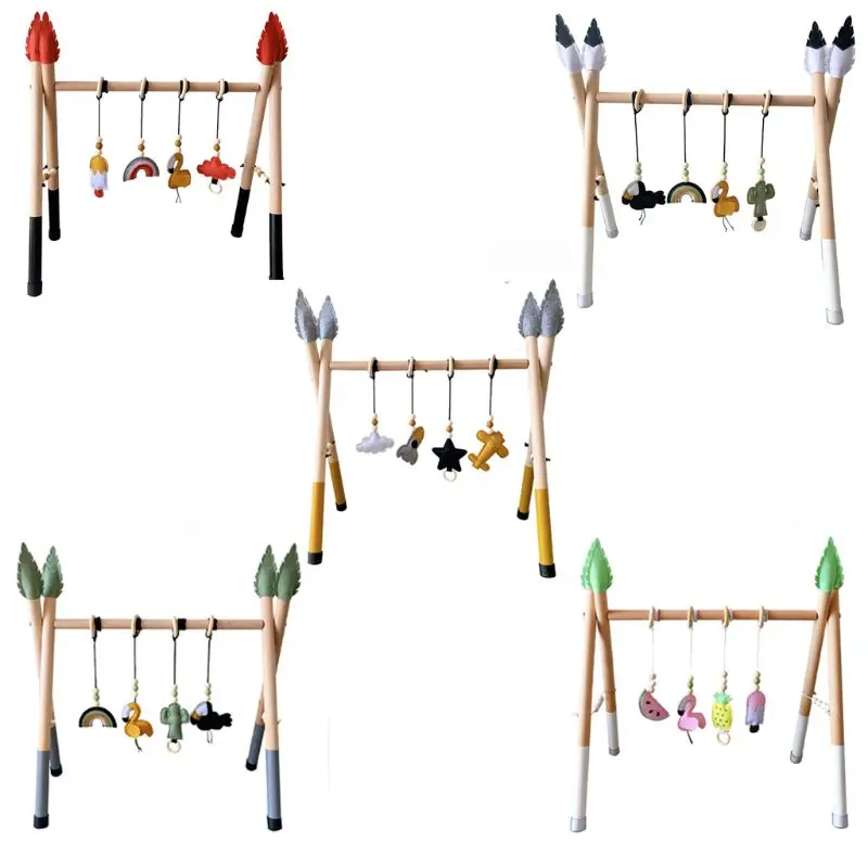

Baby Fitness Rack Nursery Sensory Ring-pull Toy Infant Room Toddler Room Decor