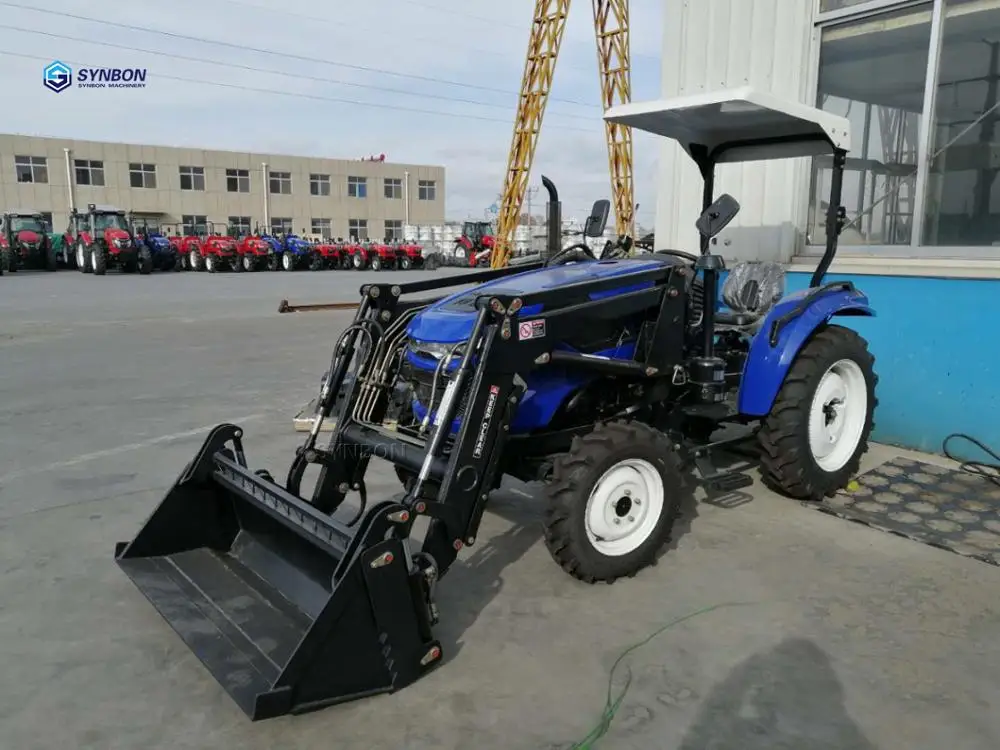 Сельскохозяйственный трактор с фронтальным погрузчиком 40HP 4WD гидравлическая