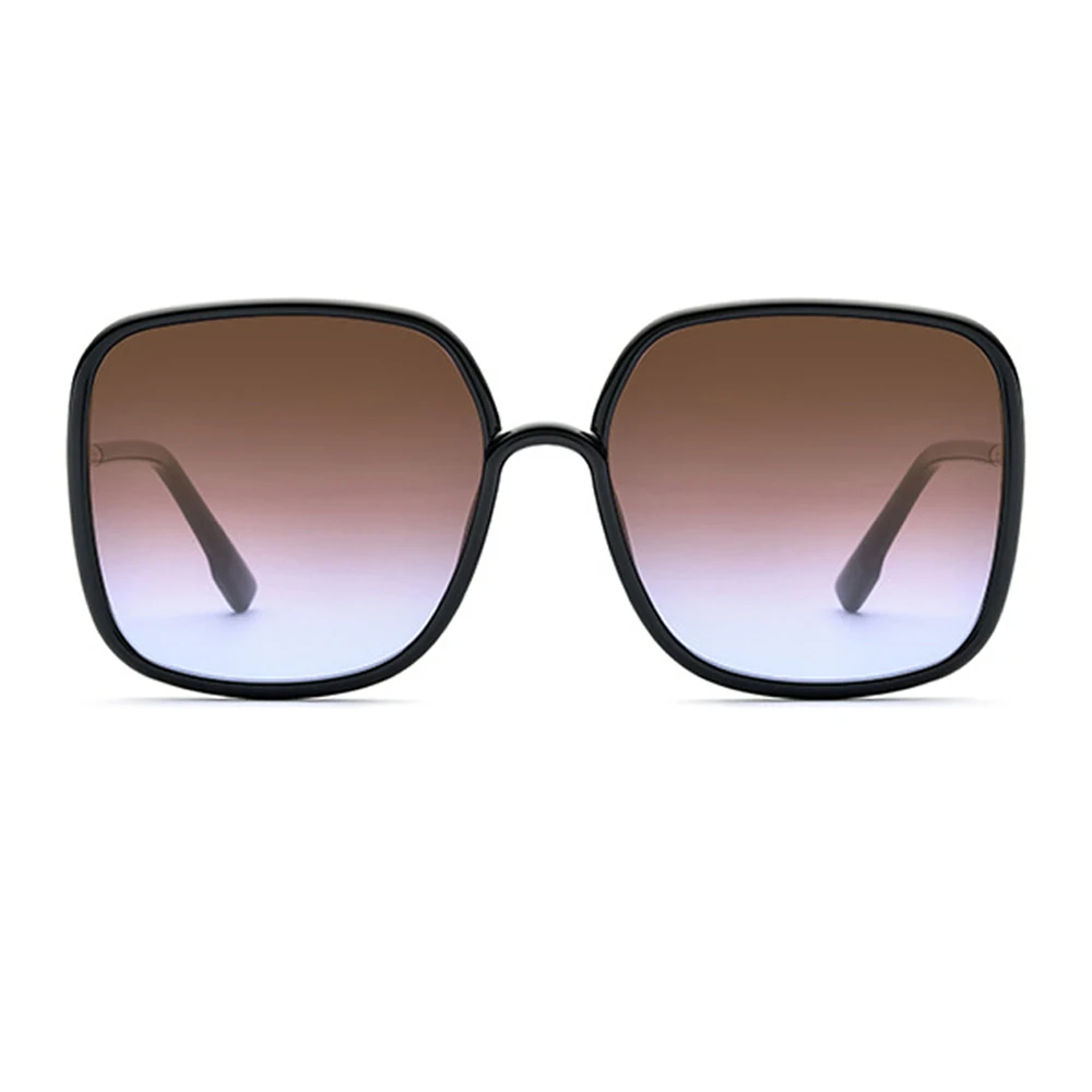 Модные женские солнцезащитные очки UV400 для вождения коричневые градиентные