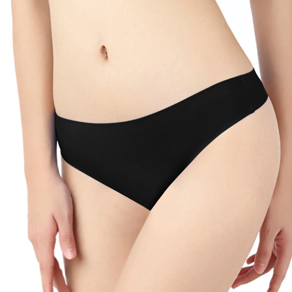 Женские однотонные нижнее белье с низкой посадкой дышащие мягкие трусы|Женские