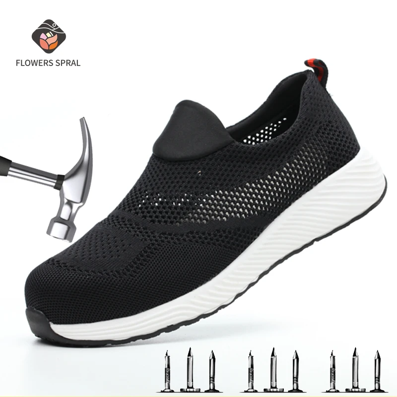 Ботинки мужские летние легкие со стальным носком 36-46 | Обувь