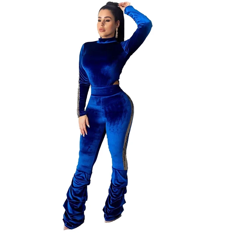 Сексуальные комплекты из 2 предметов Женская праздничная одежда лоскутный Топ с