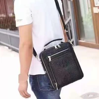 2020 SS Genuine Crocodile Leather Men Crossbody Bag Multi Functional Front Zipper Pocket Fashion Handbag Male Luxury Cluth Bag