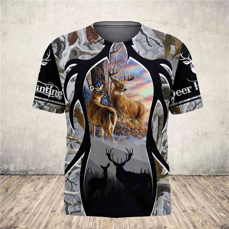 

2021 New Arrival Men T Shirt Full Anime Shirt Printing Fashion Short Sleeve Hunting Harajuku Men Tees