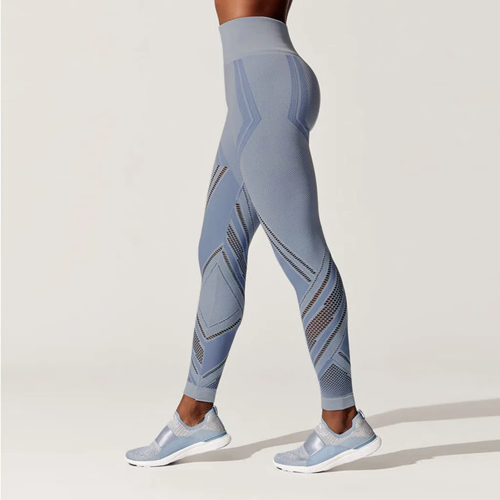 Женские Открытый Высокая талия и бедра бесшовные спортивные брюки женские для