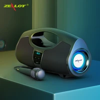 zealot p1 40w powerful boombox hand held wireless bluetooth speaker loundspeakers stereo subwoofer ipx5 waterproof12h playtime
