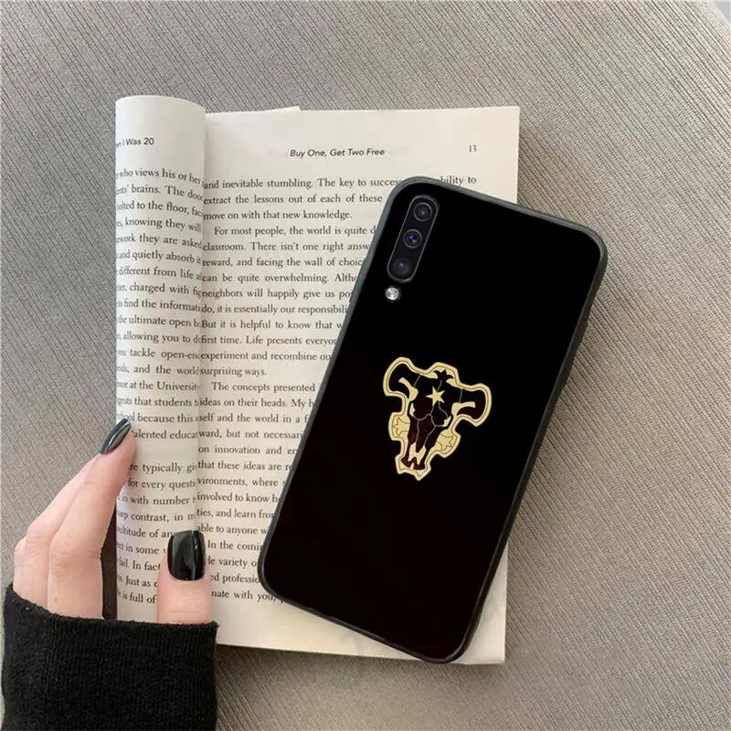 

Black Clover Japan anime Phone Case For Samsung galaxy S 9 10 20 A 10 21 30 31 40 50 51 71 s note 20 j 4 2018 plus