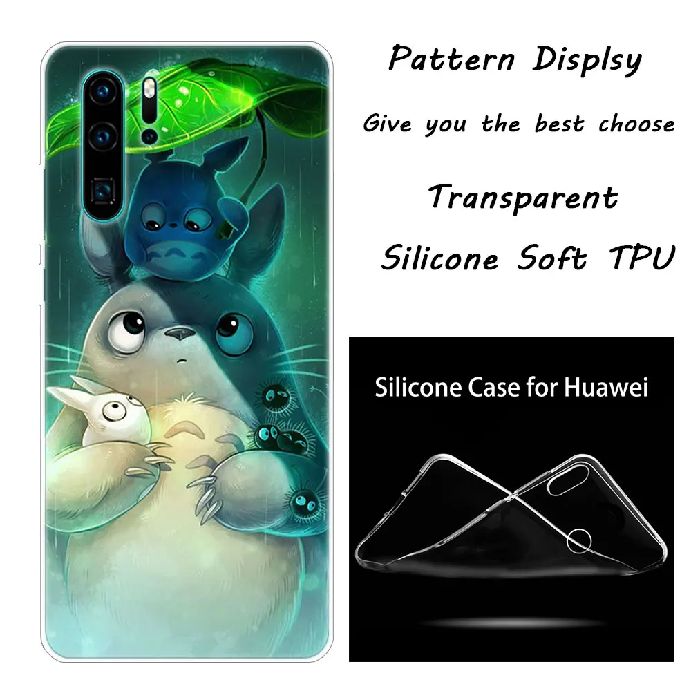 001 Мягкий чехол аниме студия Ghibli унесенный спиром Тоторо для huawei NOVA 3 3i 5 5i P20 P30 Pro P9 P10 P8 Lite P Smart Z Plus - Цвет: 001