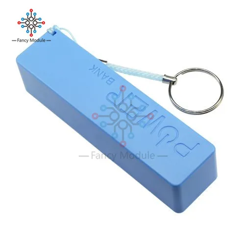 

1 шт., комплект чехлов для портативного зарядного устройства USB 18650, комплект для самостоятельной сборки зарядного устройства, синий, желтый, зеленый, черный, белый, розовый