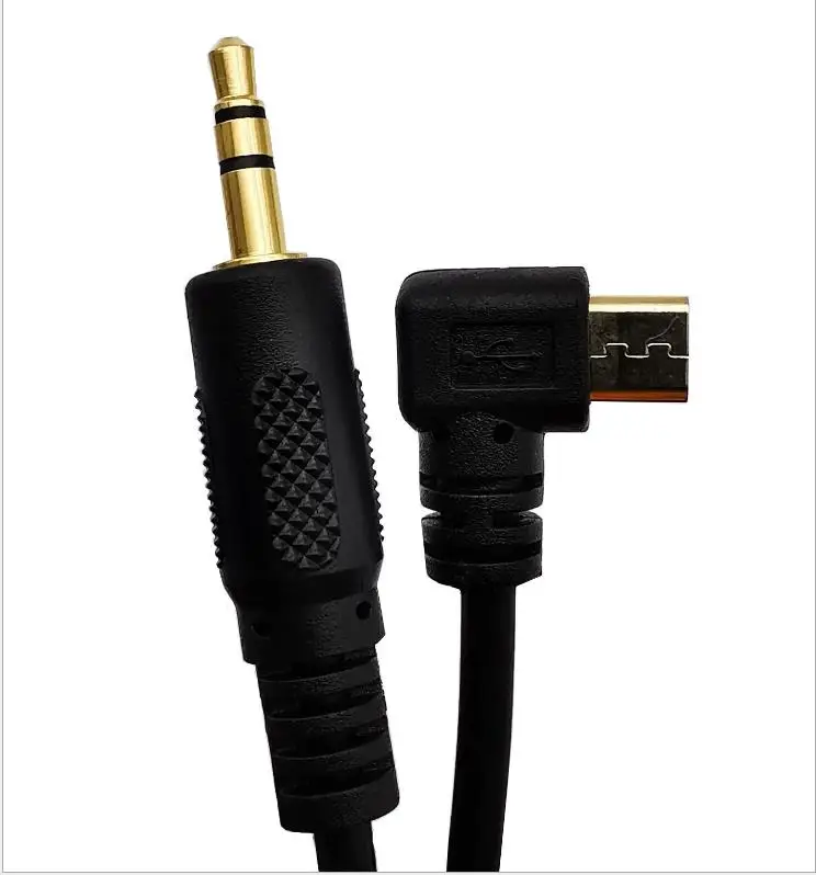 Позолоченный мобильный телефон автомобильный аудио AUX линия USB микро Интерфейс