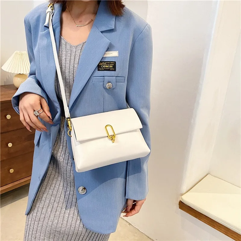 

Casual brand 2021 spring new trend fashion one-shoulder small square bag simple western style one-shoulder messenger women's bag