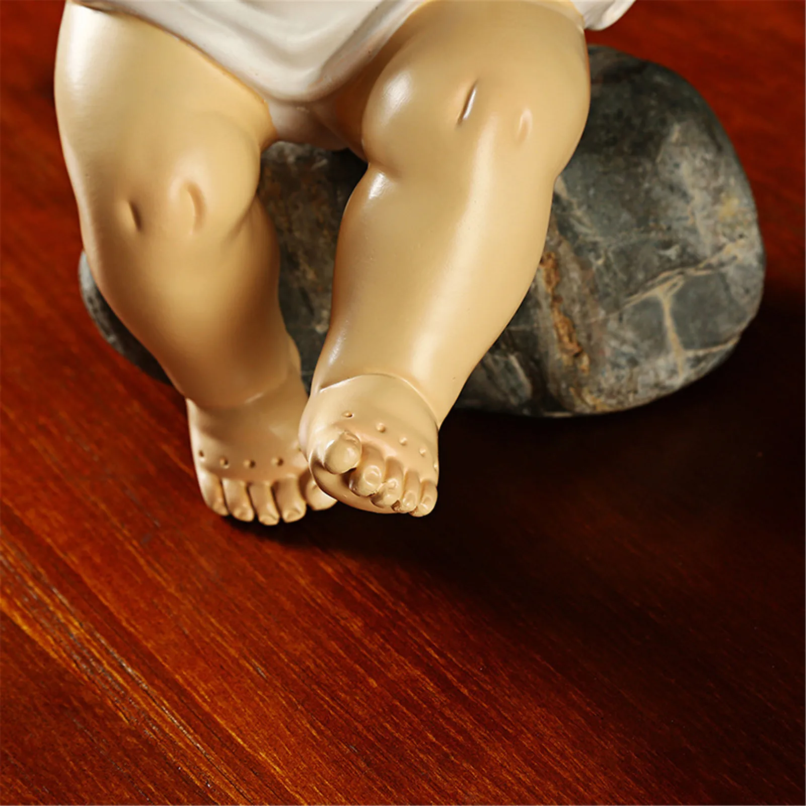 

European Baby Statue Jesus Doll Statue Figurine Indoor Outdoor Home Little Boy Sculpture Statuette Collection Memorial Statue