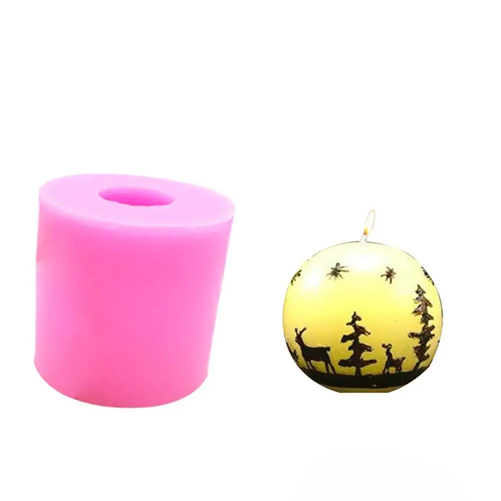 Свеча силиконовая форма Рождество DIY мыло Арома свеча плесень помадка торт