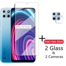 Clear Glass For Realme C25Y Screen Protector For Realme C25Y C25S C25 C21 C21Y C20 C17 C15 C11 Tempered Glass Camera Lens Film