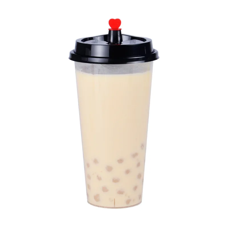 

50pcs High quality matte transparent drinking plastic cups festival party favors bubble tea cup milk tea cup coffee juice cup