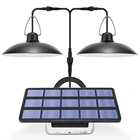 светильник уличный солн Солнечный светодиодный садовый chandeder на солнечных батареях с двойной головкой подвесной светильник Солнечная лампа с шнуром для освещение внутри помещения и на улице светильник ing